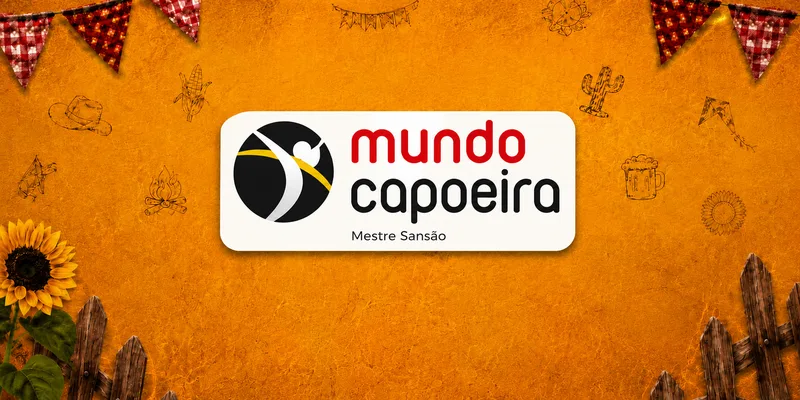 Mundo Capoeira — Mestre Sansão (arte do card)